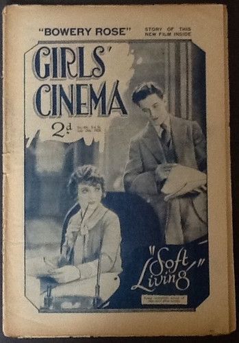 GIRLS CINEMA magazine side cover April 1928