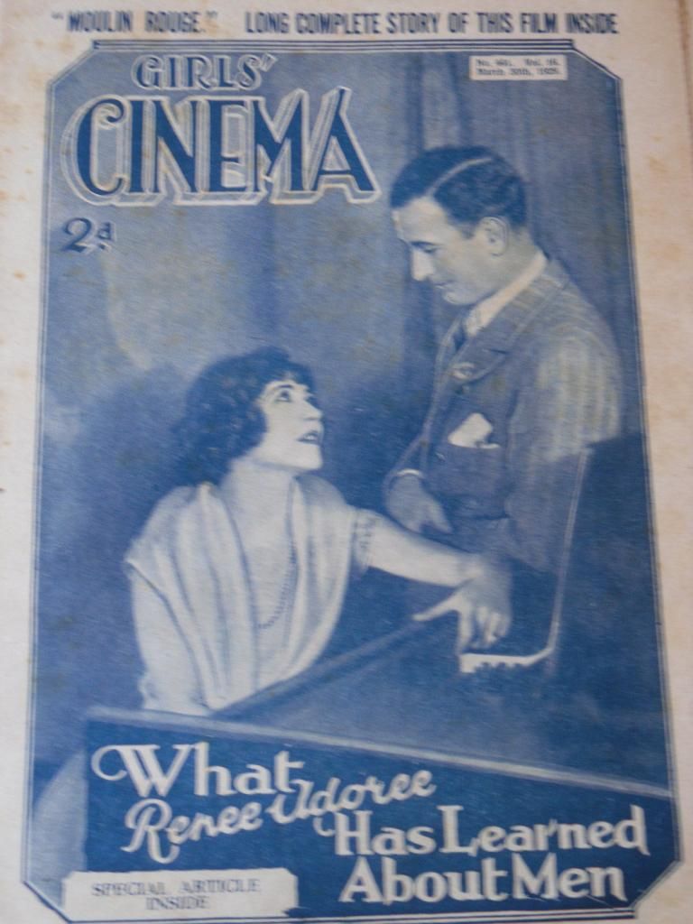 GIRLS CINEMA magazine side cover 30 March 1929