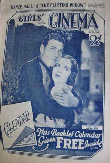 GIRLS CINEMA magazine side cover 27 December 1930