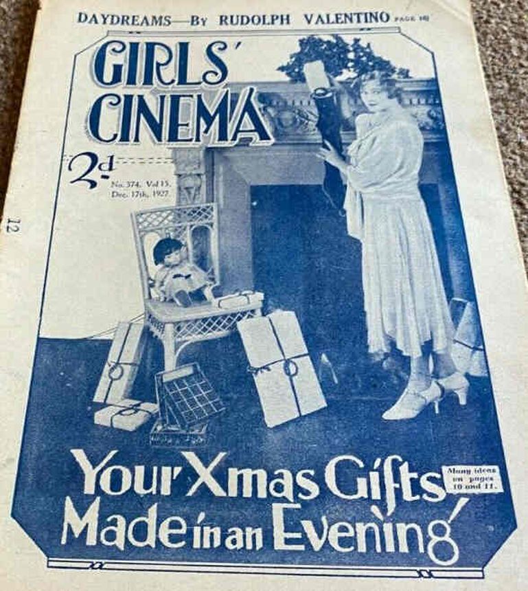 GIRLS CINEMA magazine side cover Issue 374 17 December 1927