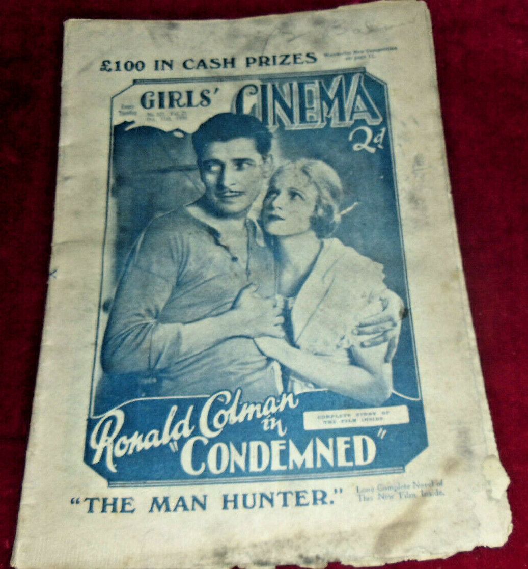 GIRLS CINEMA magazine side cover Issue 521 11 October 1930