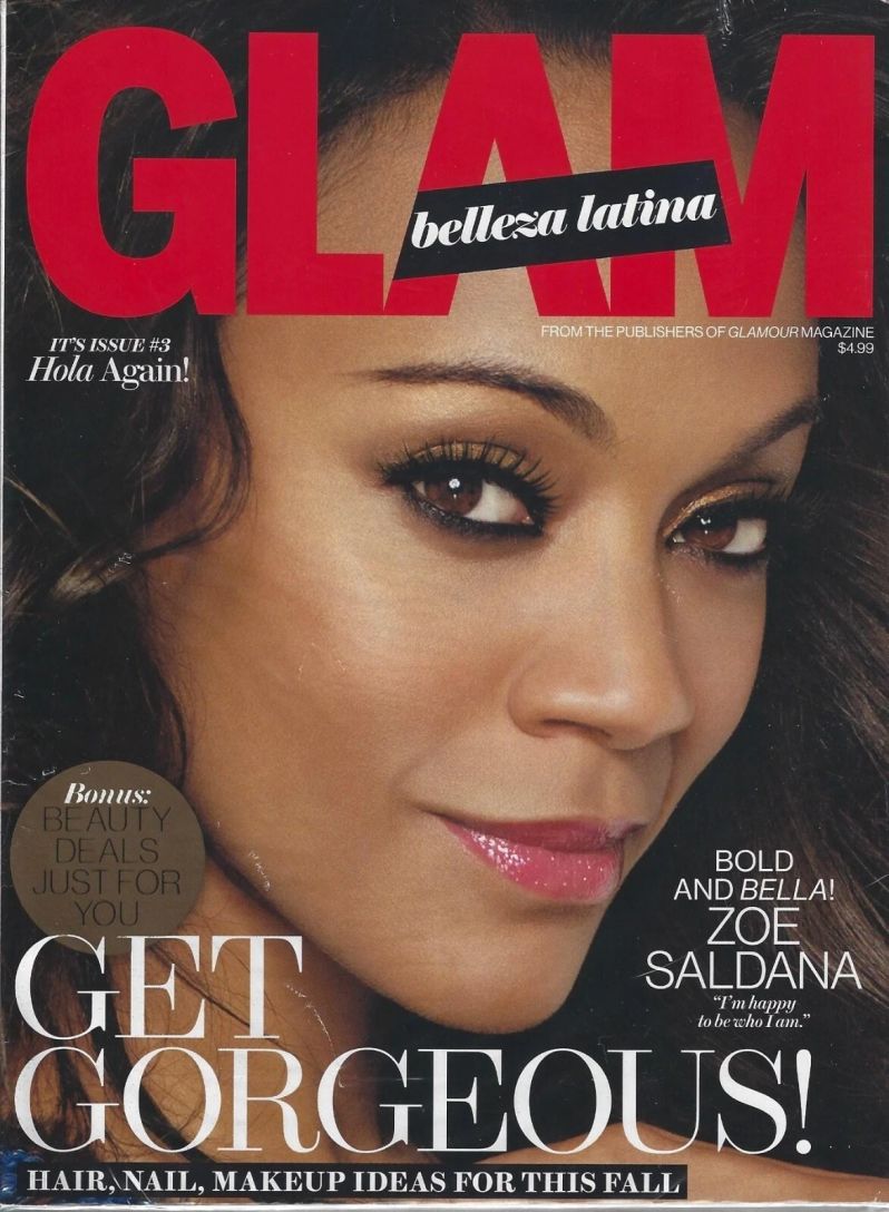 GLAM USA magazine side cover Fall 2013