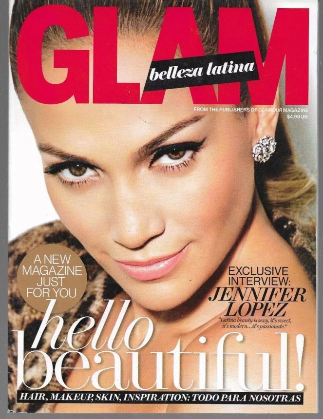 GLAM USA magazine side cover Spring 2013