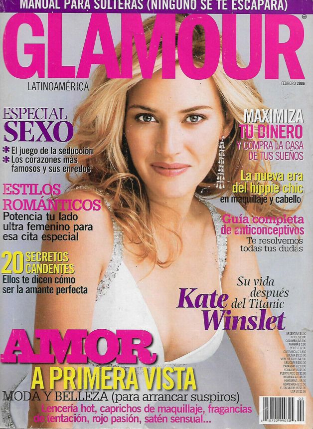 GLAMOUR ARGENTINA magazine side cover  February 2006