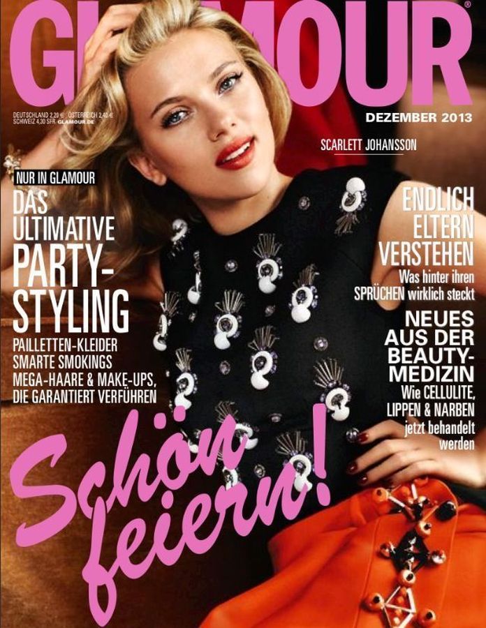 GLAMOUR AUSTRIA magazine side cover  December 2013