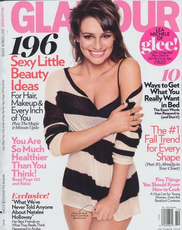 GLAMOUR CANADA magazine side cover  October 2010