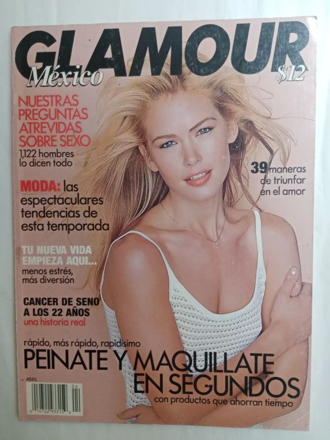 GLAMOUR MEXICO magazine side cover  April 1998