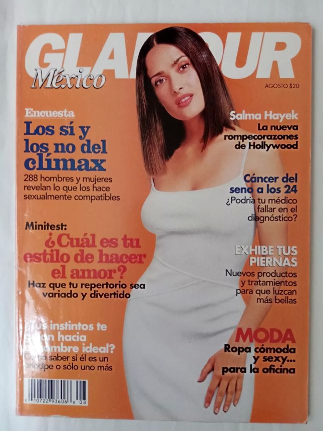 GLAMOUR MEXICO magazine side cover  August 1999