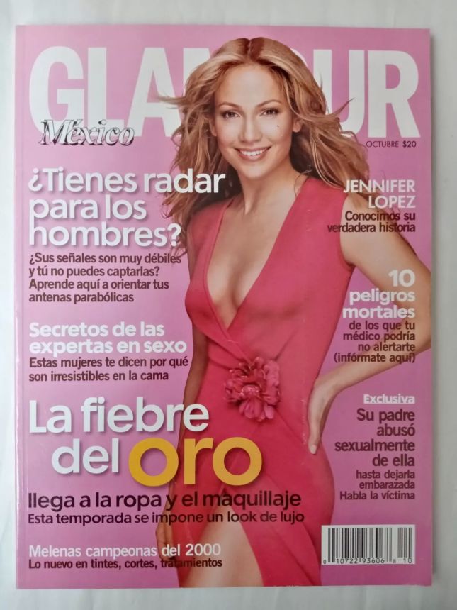 GLAMOUR MEXICO magazine side cover  October 2000