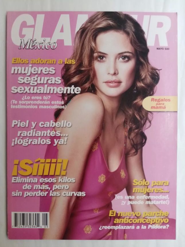 GLAMOUR MEXICO magazine side cover  May 2002