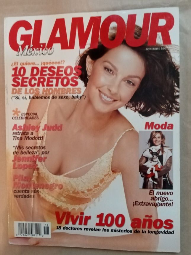 GLAMOUR MEXICO magazine side cover  November 2002