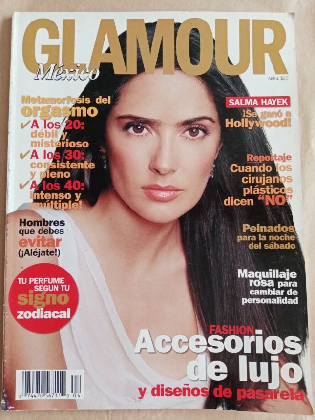 GLAMOUR MEXICO magazine side cover  April 2003