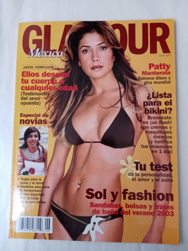 GLAMOUR MEXICO magazine side cover  June 2003