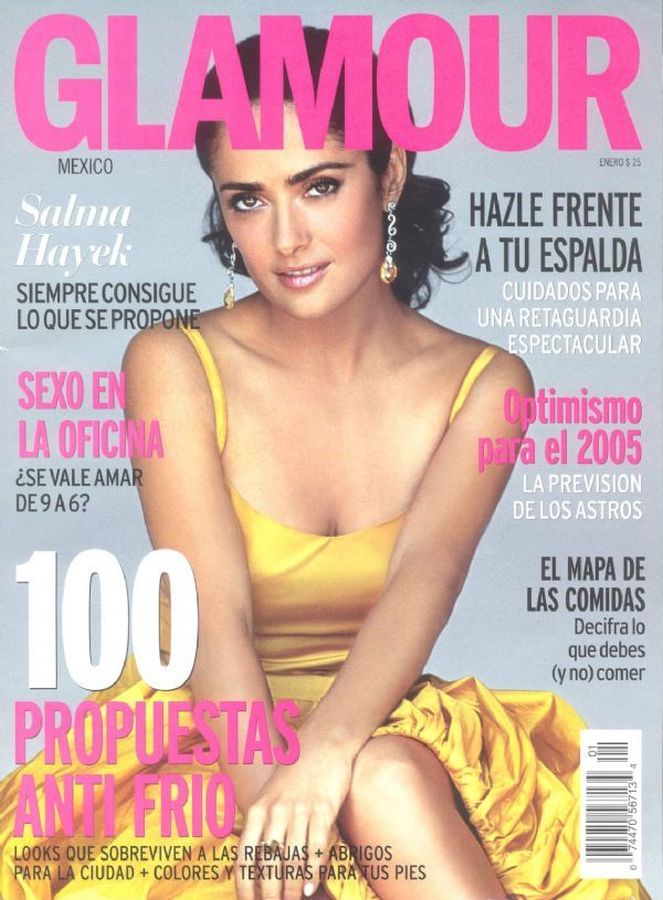 GLAMOUR MEXICO magazine side cover  January 2005