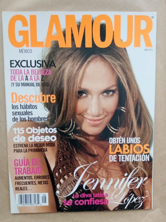 GLAMOUR MEXICO magazine side cover  May 2005