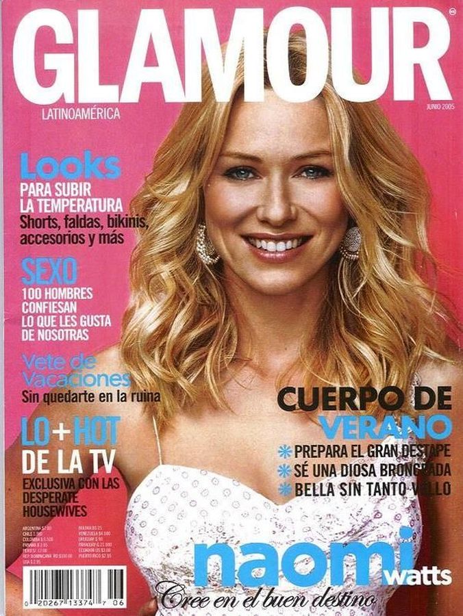 GLAMOUR MEXICO magazine side cover  June 2005