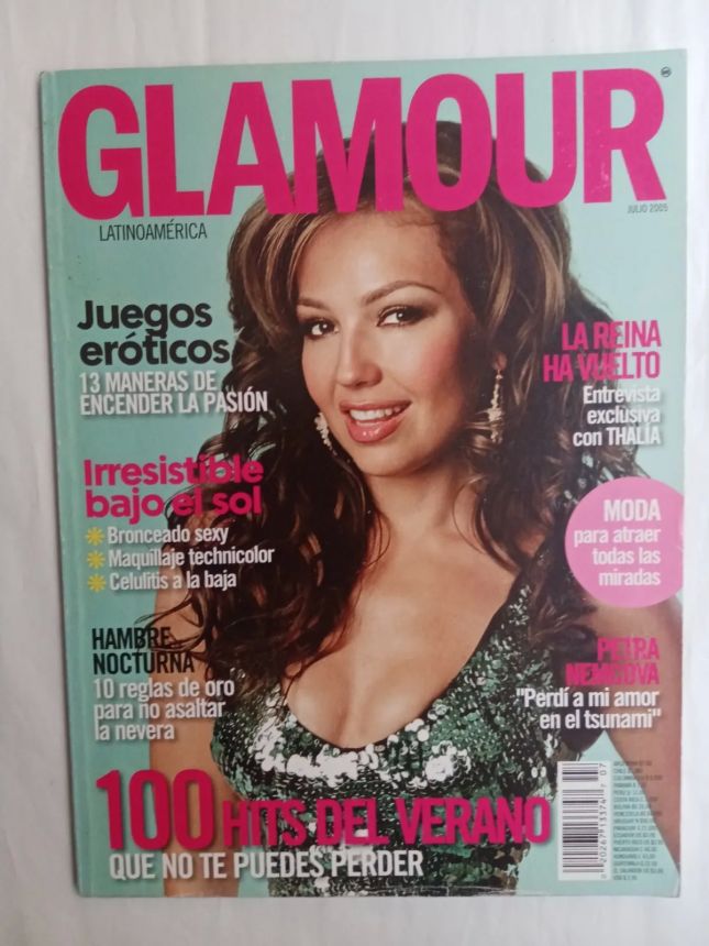 GLAMOUR MEXICO magazine side cover  July 2005