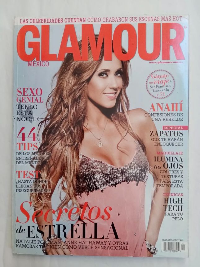 GLAMOUR MEXICO magazine side cover  November 2007