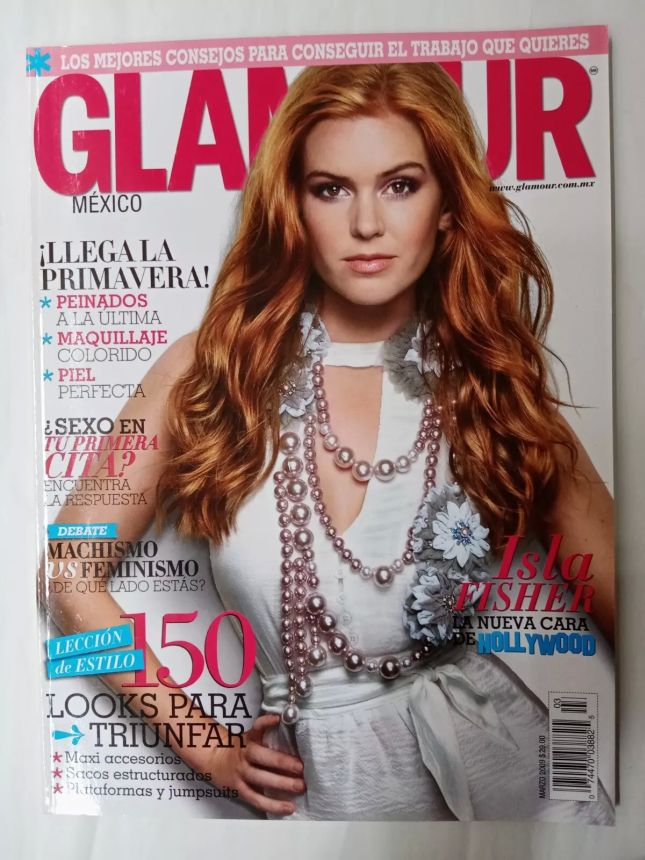 GLAMOUR MEXICO magazine side cover  March 2009