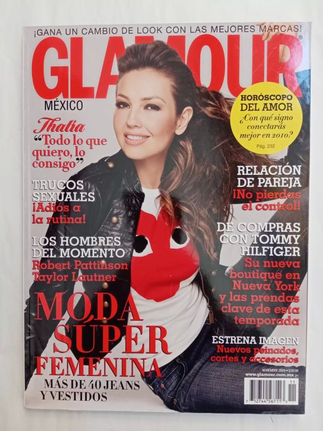 GLAMOUR MEXICO magazine side cover  November 2009