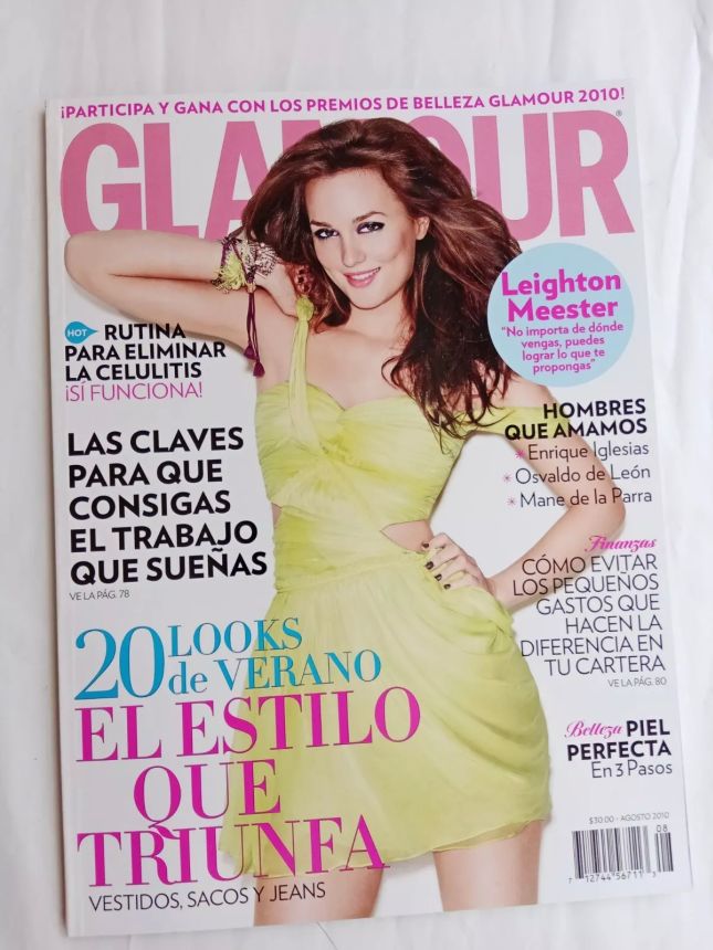 GLAMOUR MEXICO magazine side cover  August 2010