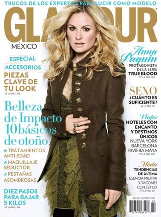 GLAMOUR MEXICO magazine side cover  October 2010