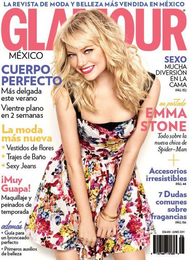 GLAMOUR MEXICO magazine side cover  June 2011
