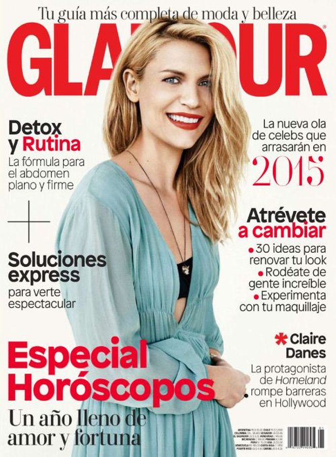GLAMOUR MEXICO magazine side cover  January 2015