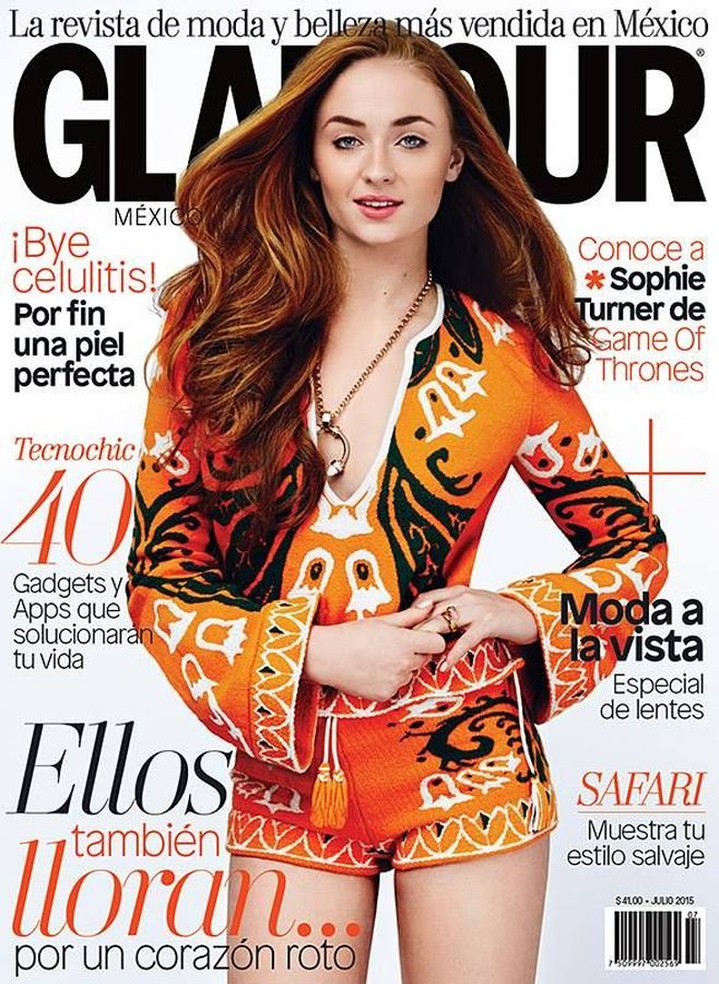 GLAMOUR MEXICO magazine side cover  July 2015
