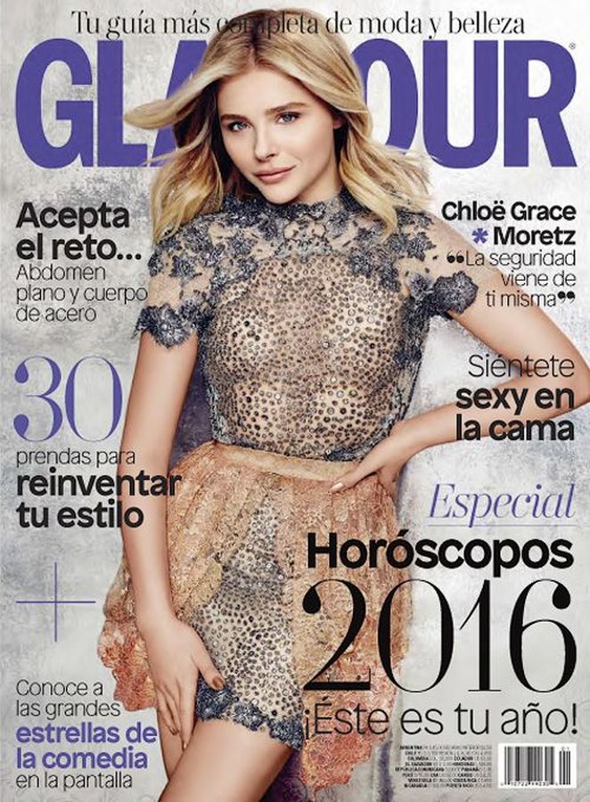 GLAMOUR MEXICO magazine side cover  January 2016