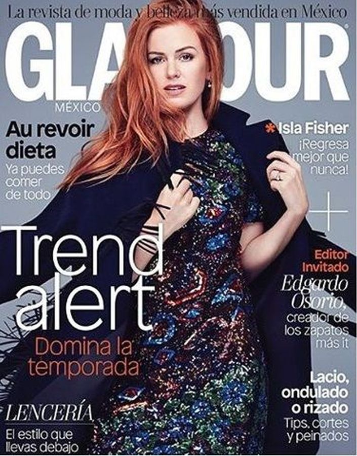 GLAMOUR MEXICO magazine side cover  October 2016