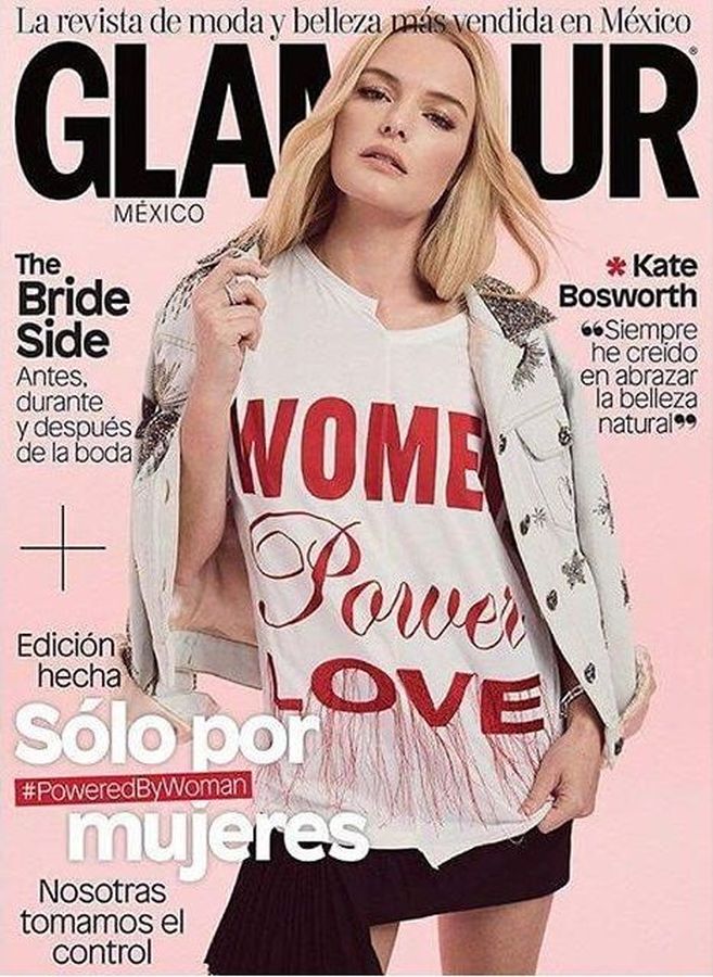 GLAMOUR MEXICO magazine side cover  November 2017