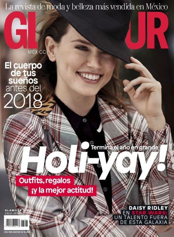 GLAMOUR MEXICO magazine side cover  December 2017
