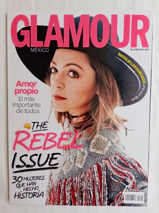 GLAMOUR MEXICO magazine side cover  February 2018