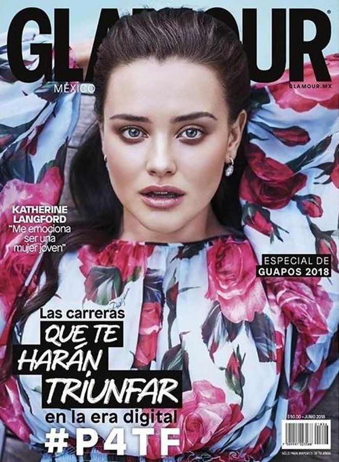 GLAMOUR MEXICO magazine side cover  June 2018