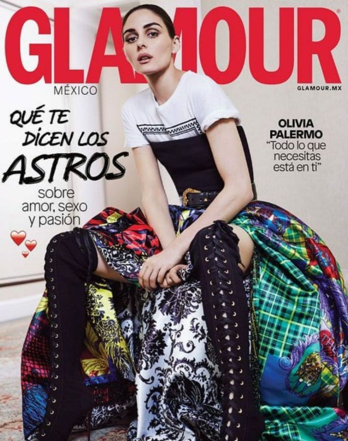 GLAMOUR MEXICO magazine side cover  August 2018
