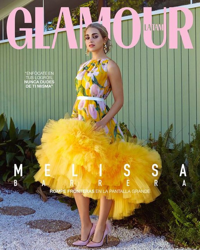GLAMOUR MEXICO magazine side cover  April 2023