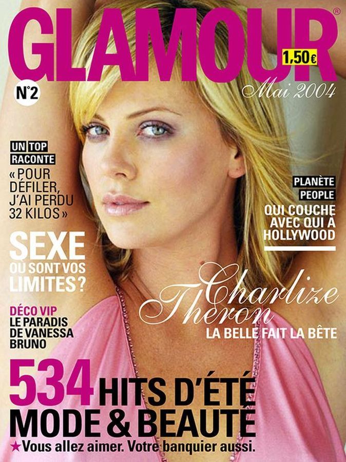 GLAMOUR FR magazine side cover Issue 2  May 2004