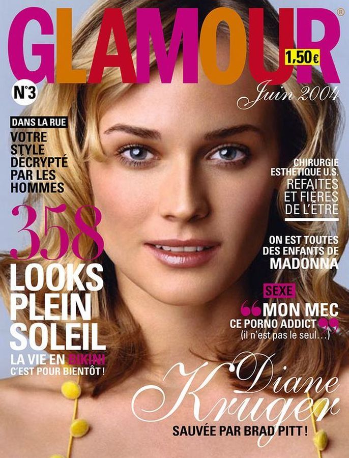 GLAMOUR FR magazine side cover Issue 3  June 2004