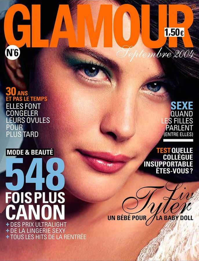 GLAMOUR FR magazine side cover Issue 6  September 2004