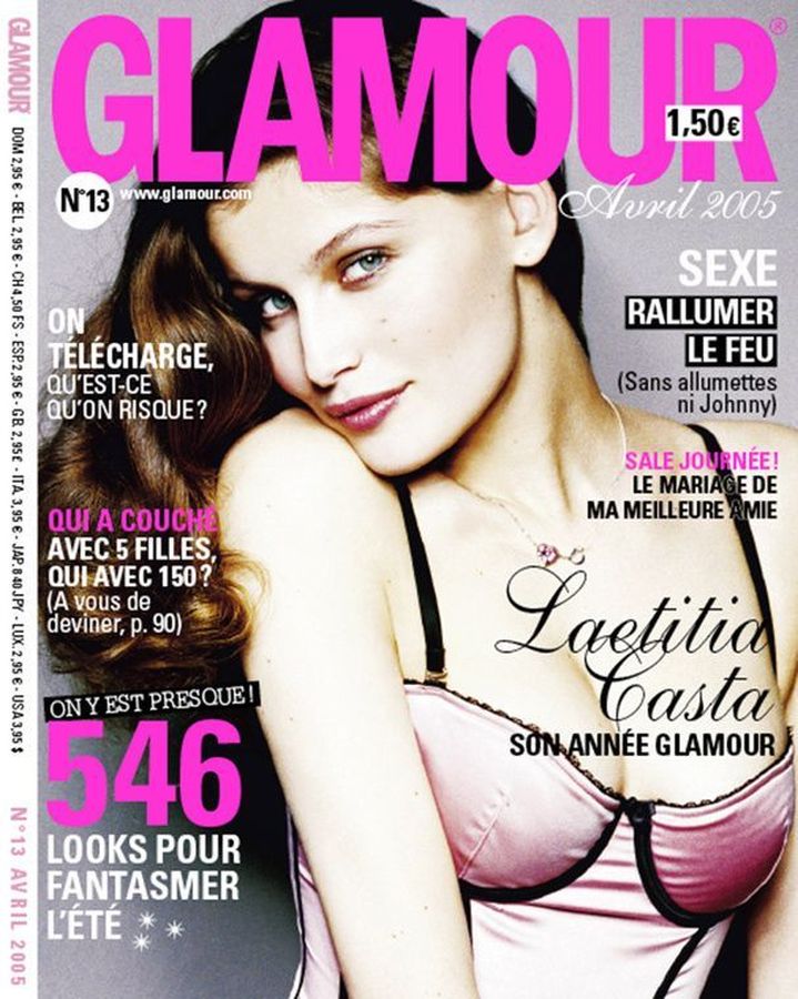 GLAMOUR FR magazine side cover Issue 13  April 2005