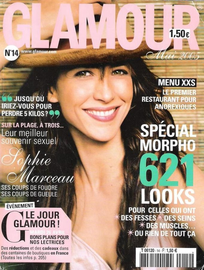 GLAMOUR FR magazine side cover Issue 14  May 2005