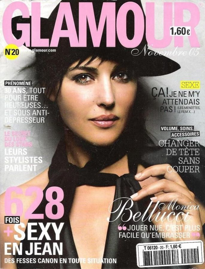 GLAMOUR FR magazine side cover Issue 20  November 2005