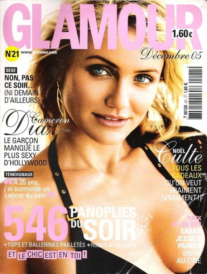 GLAMOUR FR magazine side cover Issue 21  December 2005