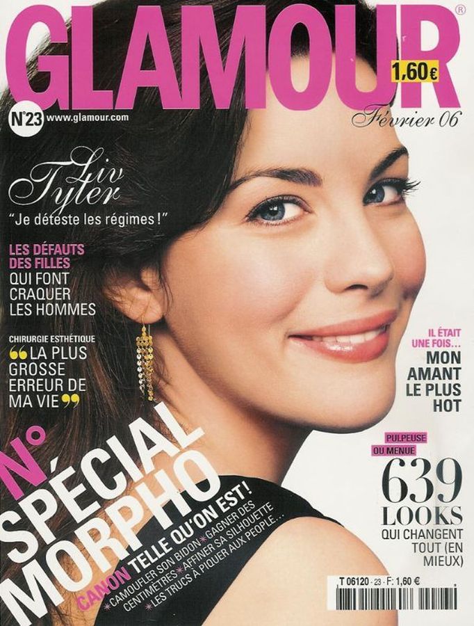 GLAMOUR FR magazine side cover Issue 23  February 2006
