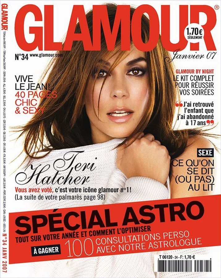 GLAMOUR FR magazine side cover Issue 34  January 2007