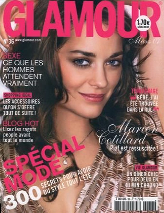 GLAMOUR FR magazine side cover Issue 36  March 2007