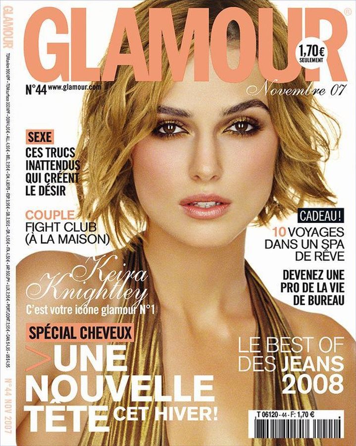 GLAMOUR FR magazine side cover Issue 44  November 2007
