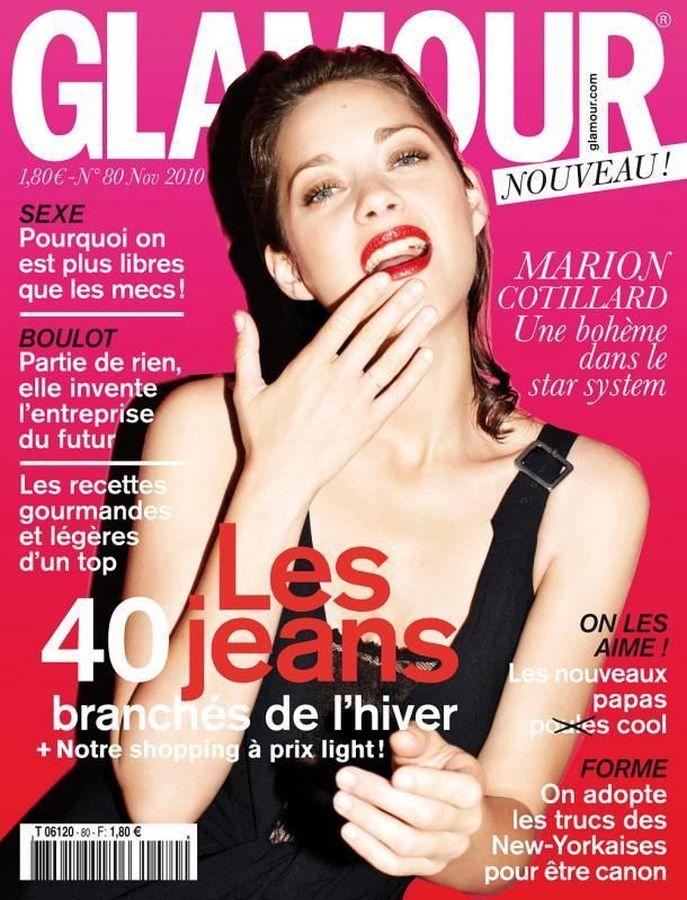 GLAMOUR FR magazine side cover Issue 80  November 2010