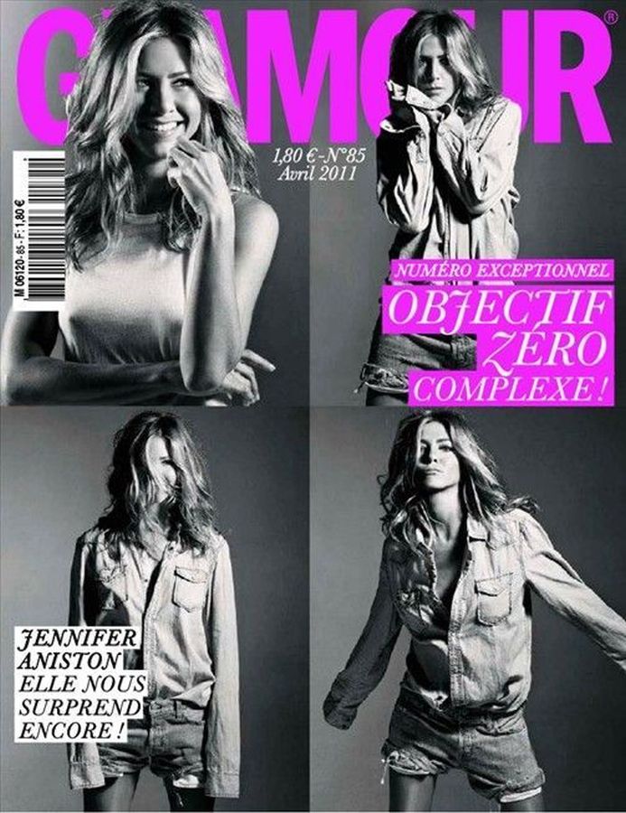 GLAMOUR FR magazine side cover Issue 85  April 2011